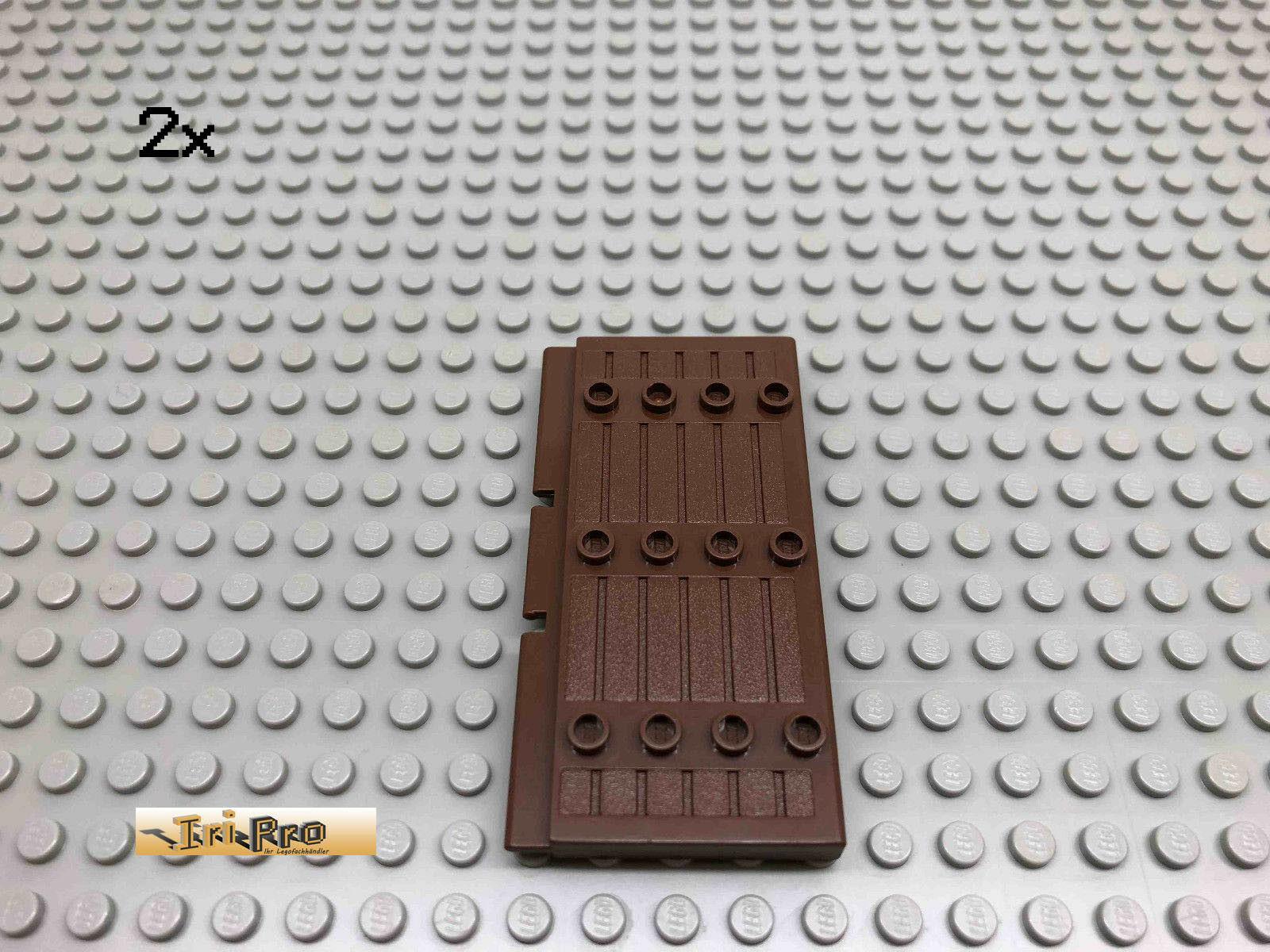 LEGO® 2Stk Ritter Castle Burg Holz Tür Brick Braun, Brown 30223 28